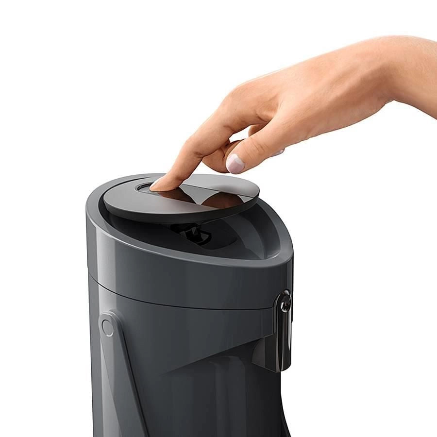 EMSA 515706 Ponza Caraffa Isotermica con Pompa 1,9 L Materiale Vetro Doppio Isolante Colore Antracite