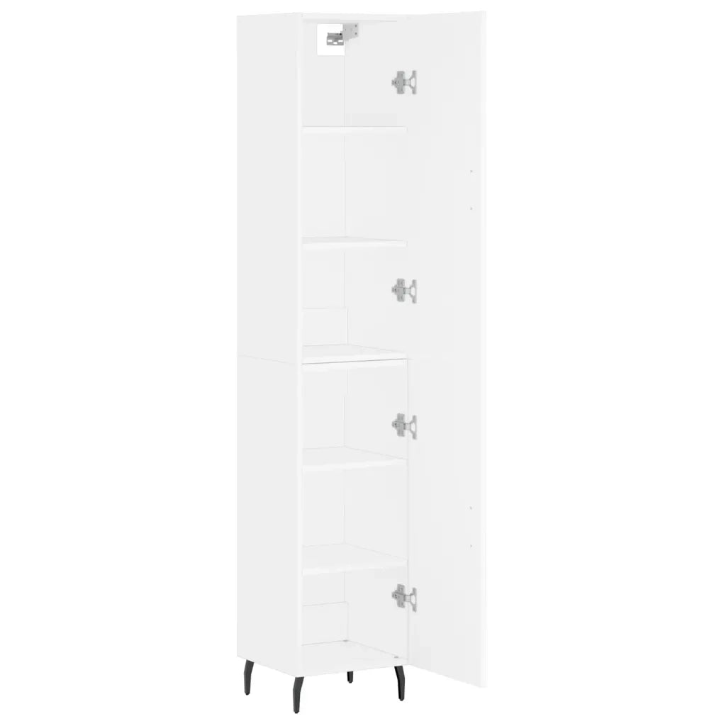 Credenza Bianca 34,5x34x180 cm in Legno Multistrato 3198801