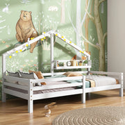Letto Casetta Bambini con Ripiano 90x200 ¨C MINIMAL ¨C Bianco
