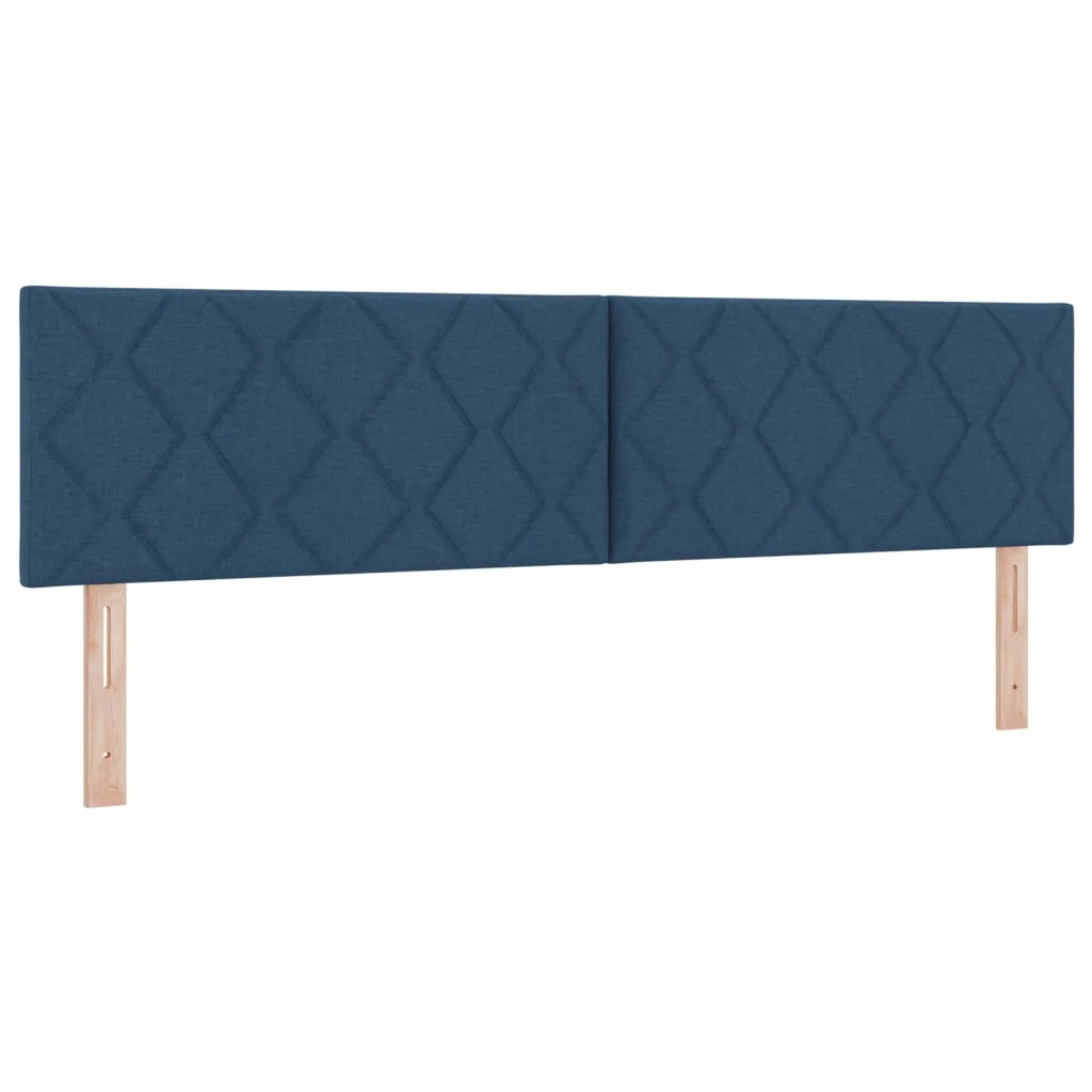 Letto box spring con materasso Blu 180 x 200 cm Tessuto 3451537