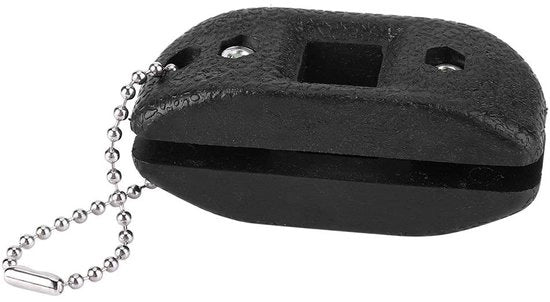 Schiacciapiedi Portatile - Affilatrice - Pietra di Affilatura - Attrezzo - 6,5 x 3 x 2,5 cm - Materiale di Alta Qualità Sabbioso