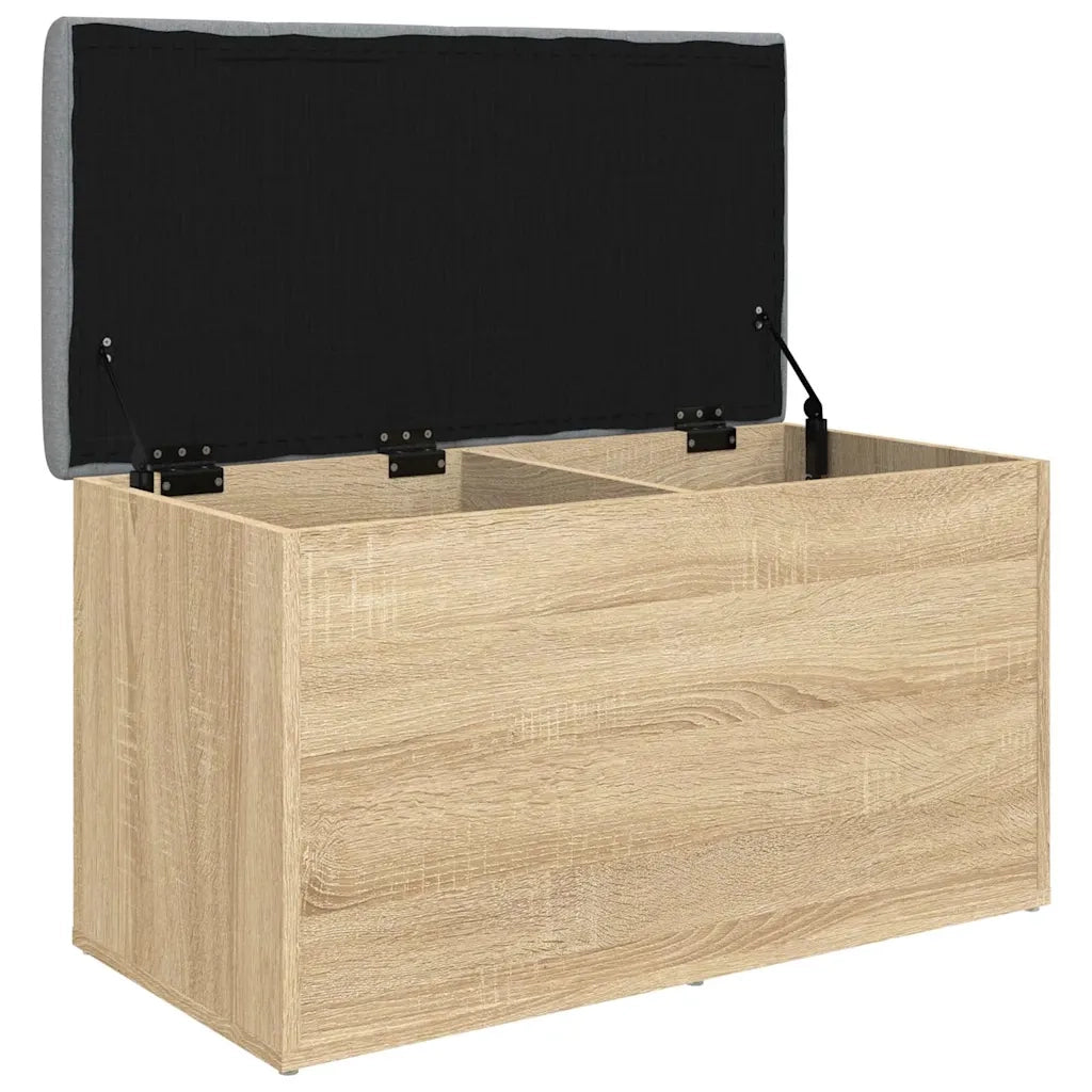 Panca contenitore in rovere Sonoma 82x42x45 cm in legno ingegnerizzato 835049