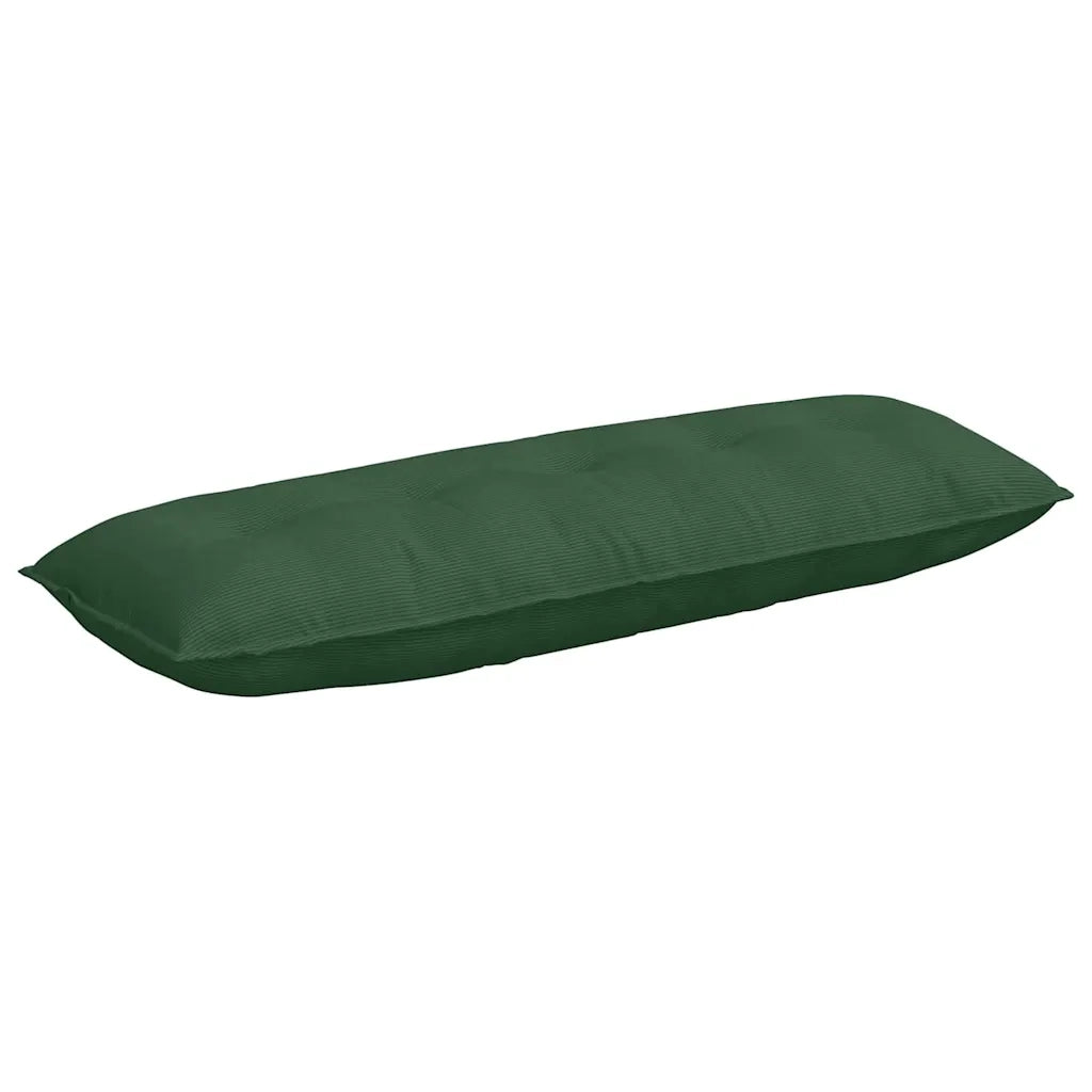 Cuscino per Schiena | Cuscino dorsale Verde Giungla 140 x 50 cm Tessuto in Cords