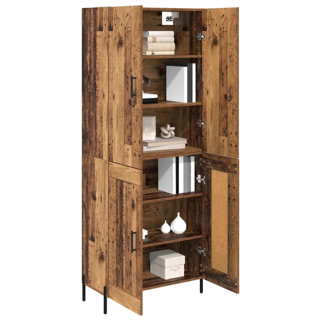 Credenza-Buffet-Armadio da cucina Legno vecchio 69,5 x 34 x 180 cm Legno multistrato 294754