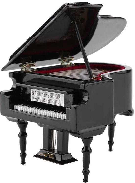 Mini Kit di Piano in Legno - Modello di Piano Miniatura - Decorazione Artistica - Resistente ai Solletti - Legno di Alta Qualità - Finitura Lucida - Modello Decorativo