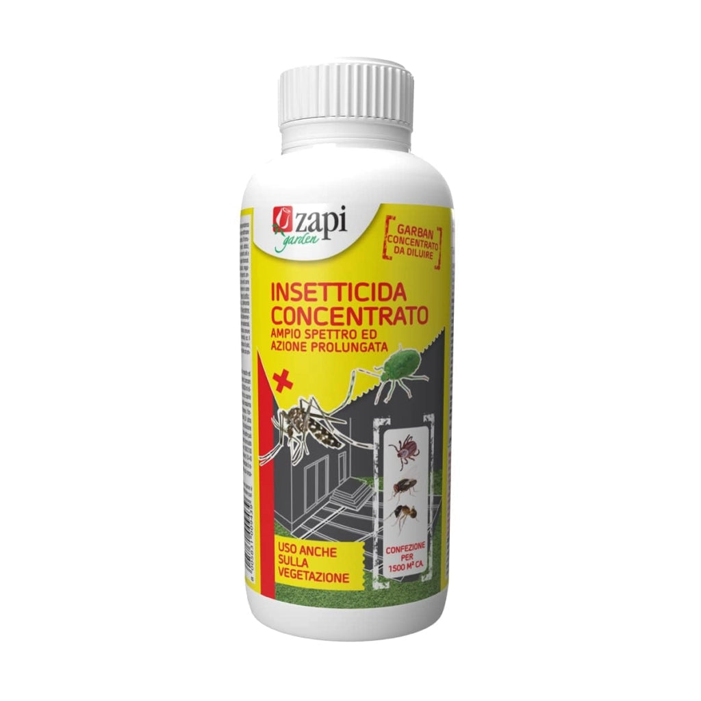 Insetticida concentrato Zapi 1 L contro zanzare mosche zecche pulci blatte formiche ampio spettro e azione prolungata