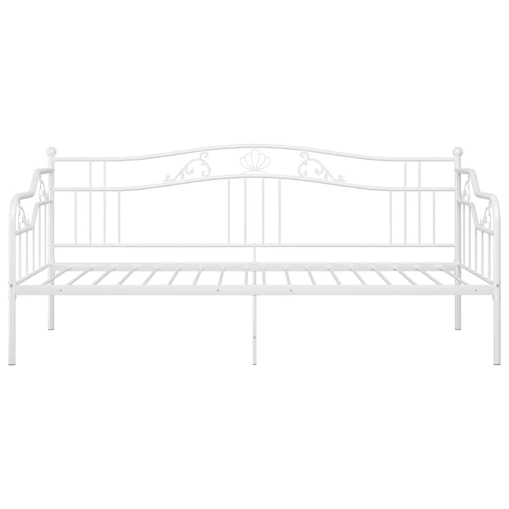 Telaio Divano Letto-Struttura Sofa Letto Bianco in Metallo 90x200 cm 778251