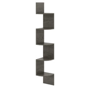Scaffale angolare a 5 ripiani 20 x 20 x 126 cm Design moderno per ottimizzare lo spazio Legno grigio 20_0014753
