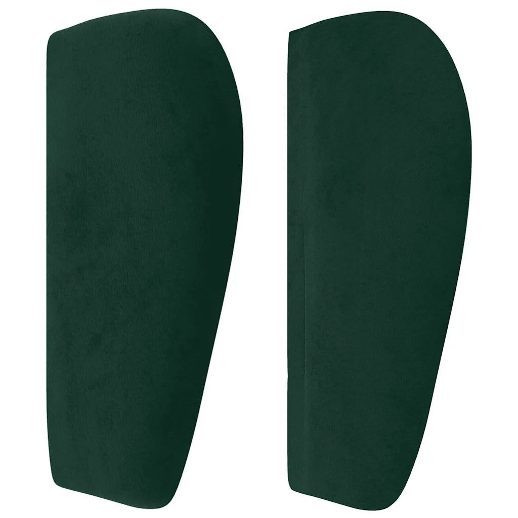Testiera ad Orecchio Verde Scuro 147x23x78/88 cm in Velluto cod mxl 71589