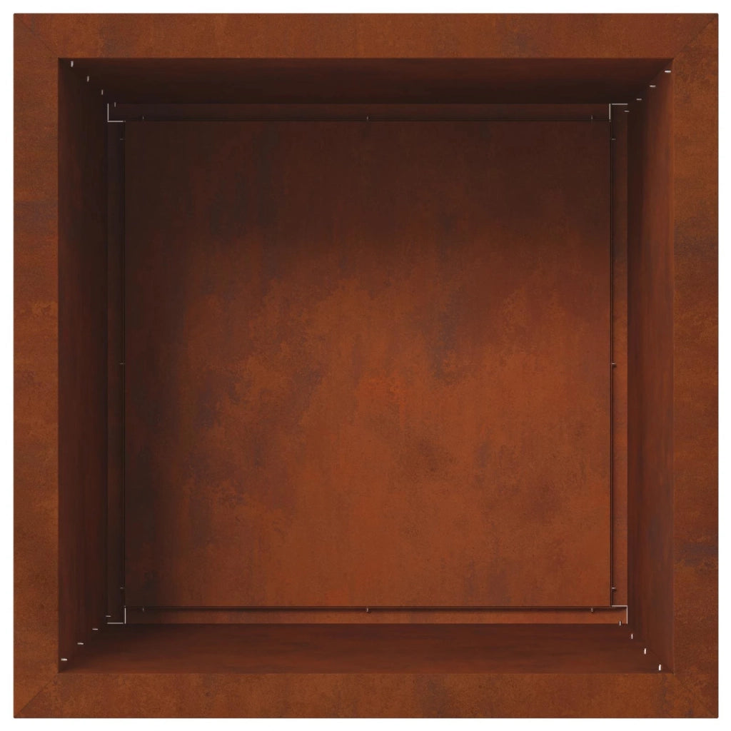 Fioriera da giardino con LED Ruggine 50 x 50 x 48 cm 8008194