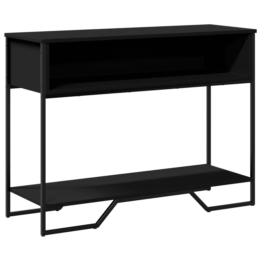 vidaXL Tavolo Consolle Nero 100x35x74,5 cm in Truciolato