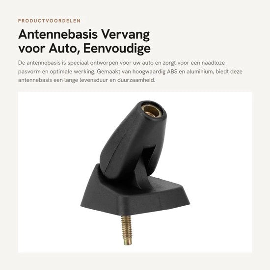 Base Antenna in Materiale Resistenti - Nuova - Antenna per Auto - Duratura - Installazione Facile - Solida - Adatta per il Vostro Veicolo
