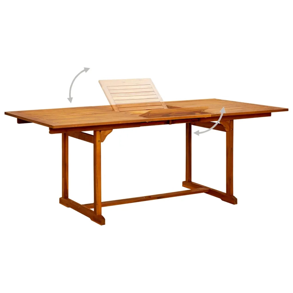 Set Mobili da Pranzo da Giardino 7 pz Legno Massello di Acacia cod mxl 43544