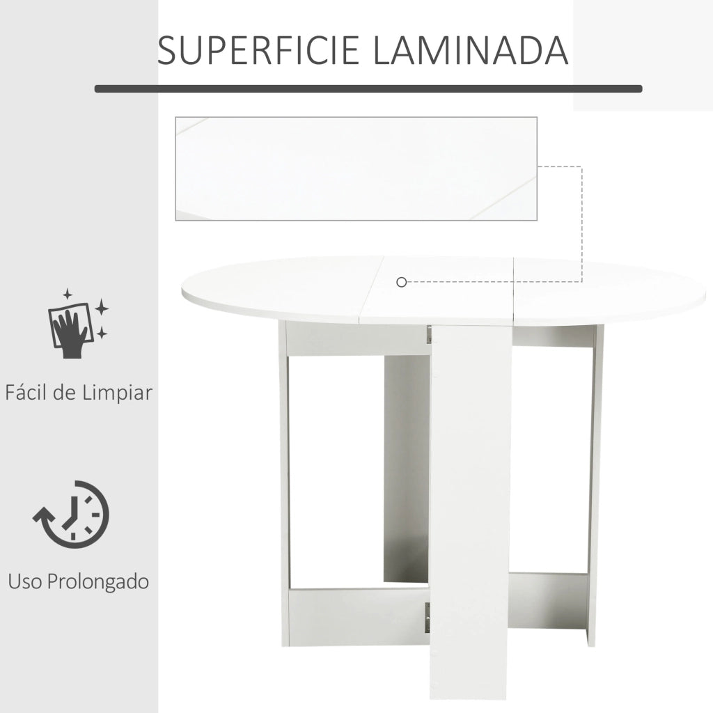 Tavolo pieghevole da pranzo ¨C Xylo ¨C bianco 104x76x73,7 cm 2-4 persone
