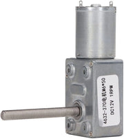 Motore elettrico DC 12V - Motore automaticamente chiuso - As rotante M6x50mm - Riduzione della velocità 1 giri al minuto - Motore industriale di alta qualità - Miglioramento dell'efficienza - Motore riduttore