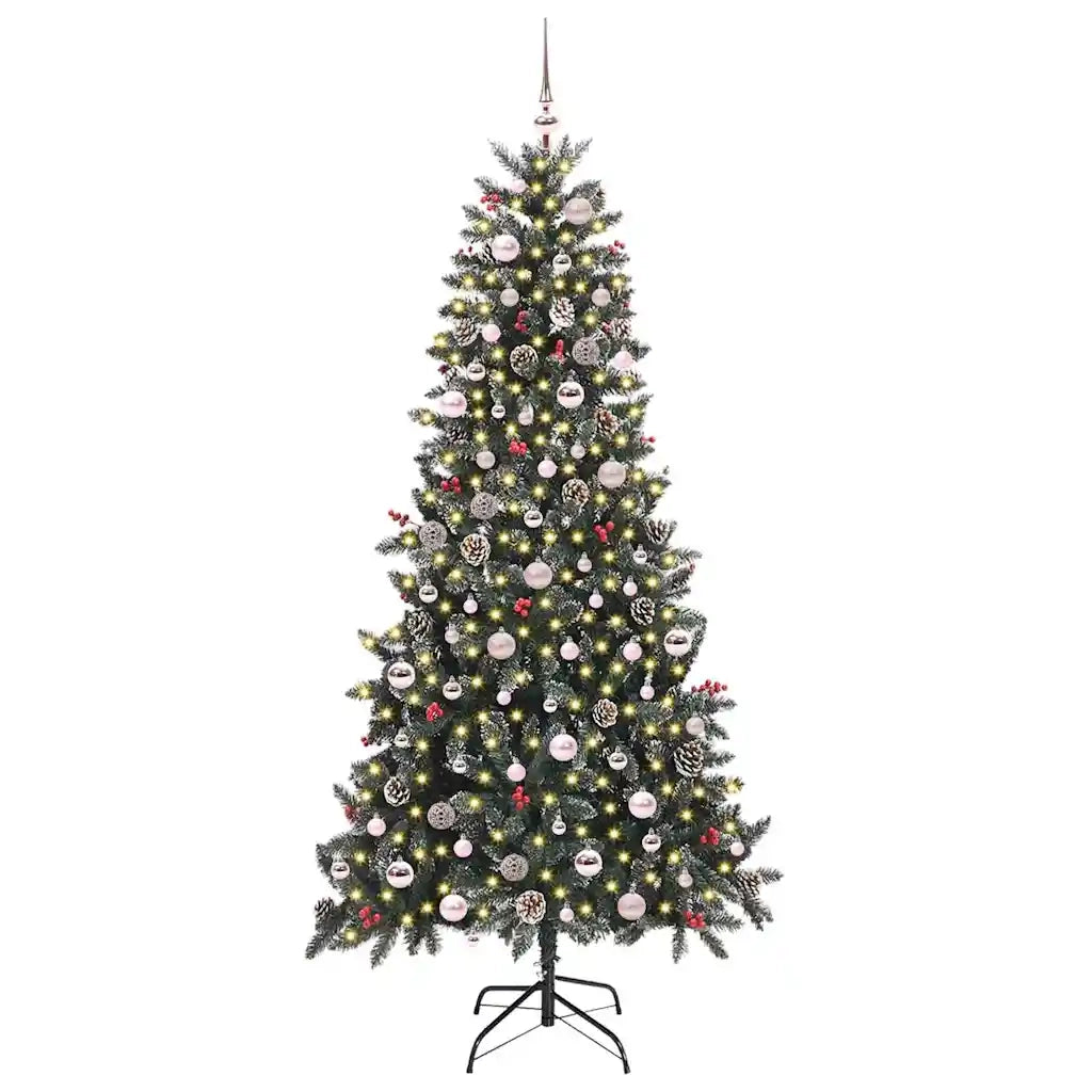 Albero di Natale artificiale con 300 LED Verde 240 cm 3395906