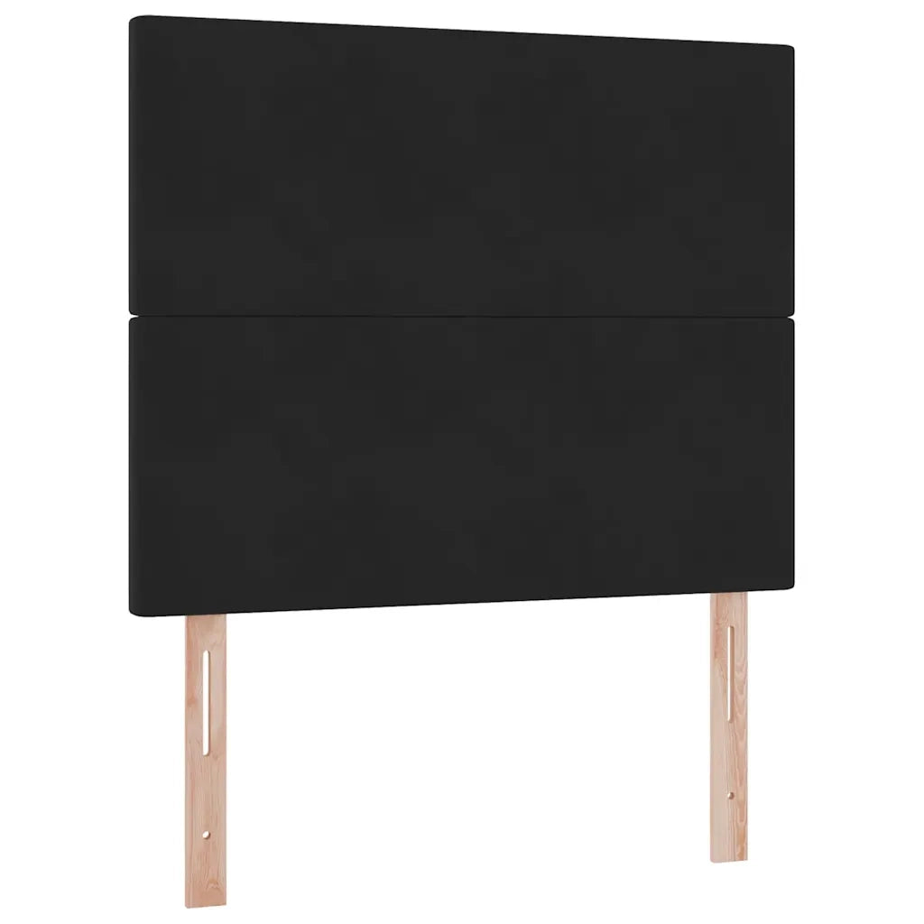 Letto con contenitore e materasso Nero 120 x 200 cm Velluto 3371963
