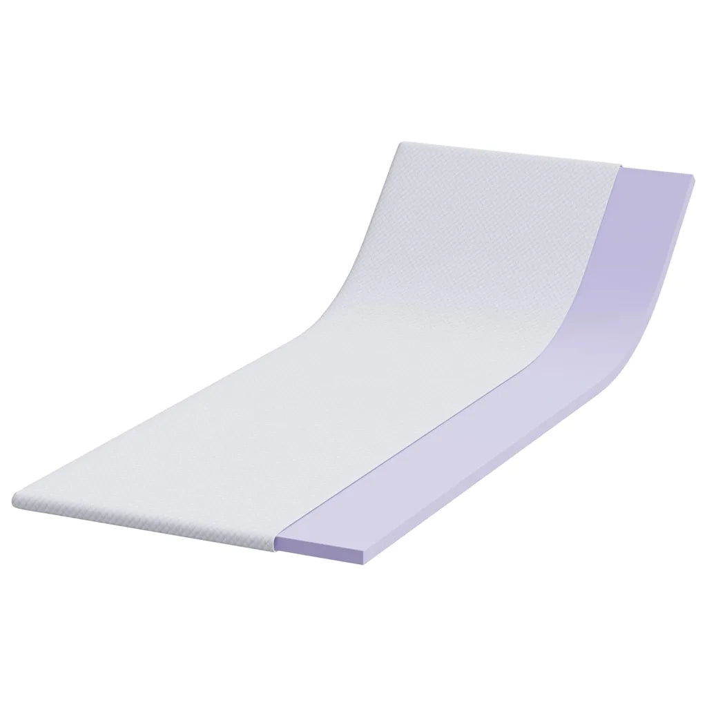 Topper per materasso-Materassino Bianco 80 x 200 cm Tessuto Jacquard 692070