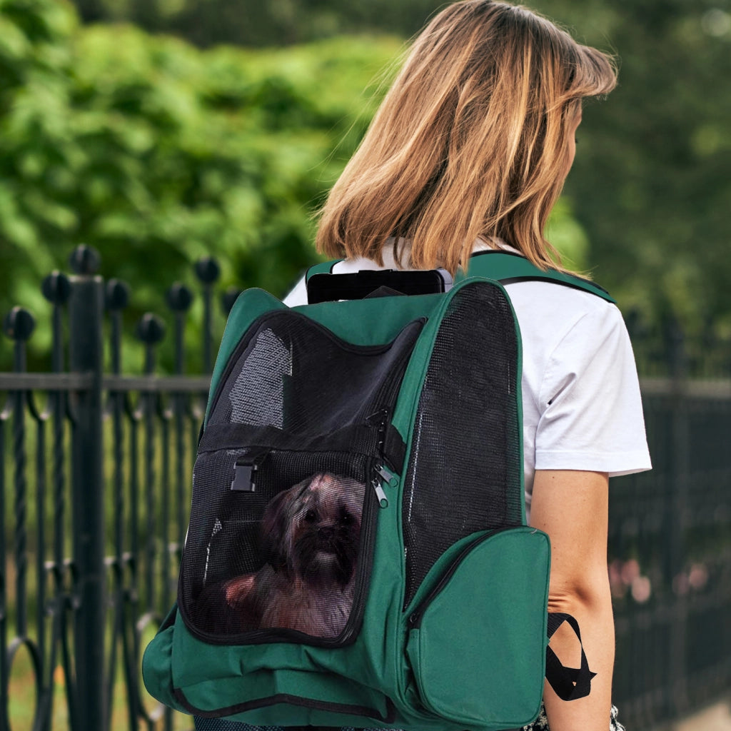 Trasportino 2 in 1 per Mascote ¨C Zephmum ¨C Verde 42x25x55 cm