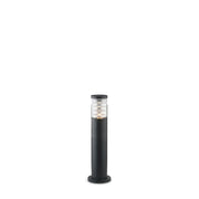 Piantana-Palo Da Esterno Moderna Tronco Alluminio Nero 1 Luce E27 H40Cm