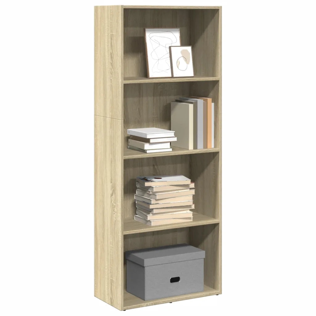 Libreria Rovere Sonoma 60x30x152 cm in Legno Multistrato 857910