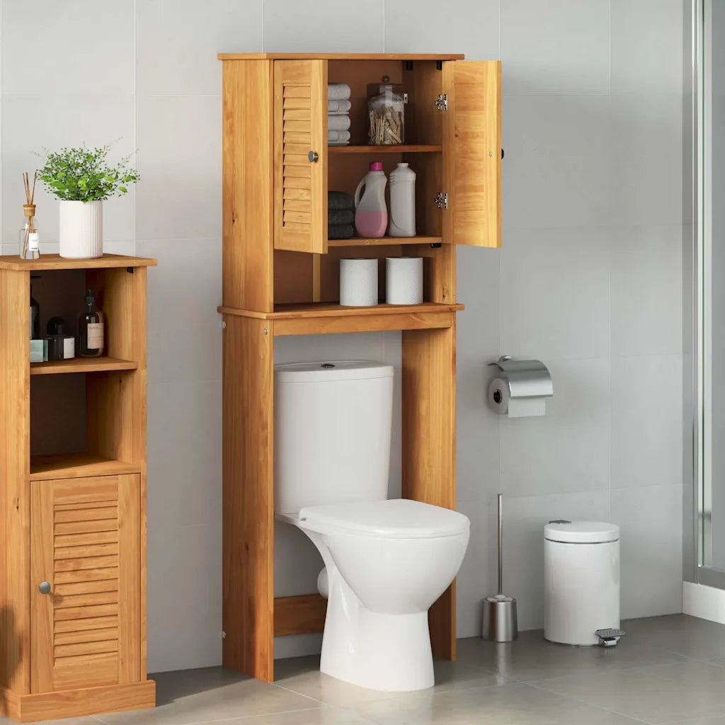 Mobile Bagno VIGO Marrone e Marrone Miele 60 x 27 x 161 cm 4019127