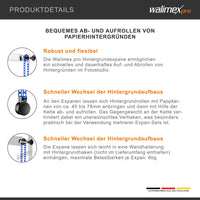 Walimex sfondo expan + catena e peso, blu