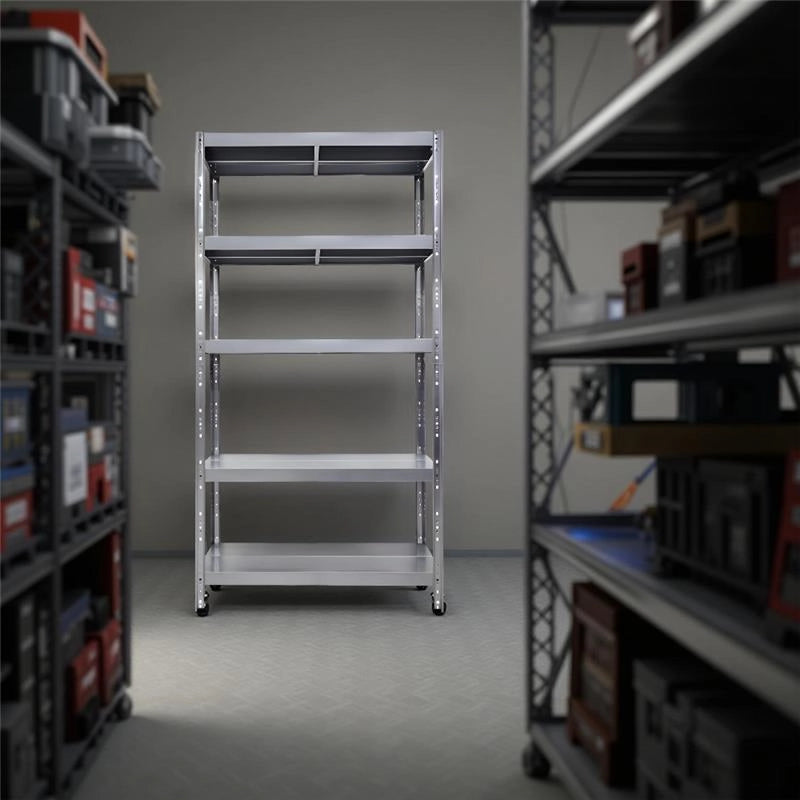 SCAFFALE IN METALLO MACISTE 100 X 40 X 195 H 5 PIANI KG 260 SENZA BULLONI