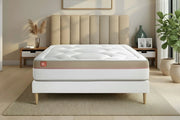 Pacchetto letto completo - Materasso 140x200cm + Box spring con doghe (kit) + 2 cuscini + Piumino - Le Cosy