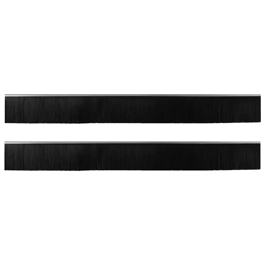 Spazzole per porte a vite 2 pcs Argento 100 cm