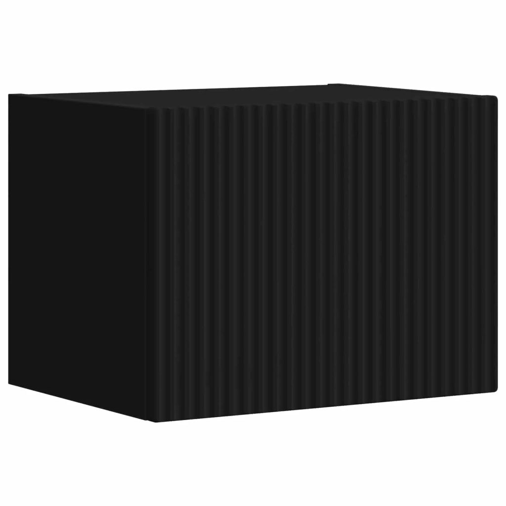 Set di 5 moderni mobili TV multiuso da parete 100 x 31 x 29,5 cm capiente contenitore MDF nero 02_0056209