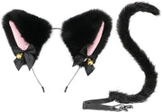 Set di vossen - Fascia di vossen - Code di coda di vossen - Piumino morbido - Misura unitaria - Lunghezza della coda 80 cm - Costume da animale