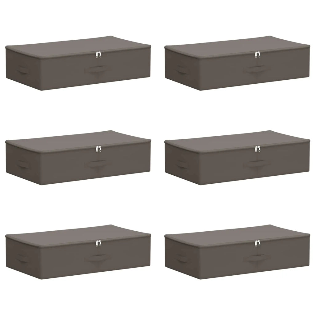 Scatola di Stoccaggio 6 pcs Grigio 70 x 40 x 18 cm