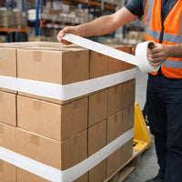 Nastro adesivo silenzioso bianco 50x132m per imballaggio professionale