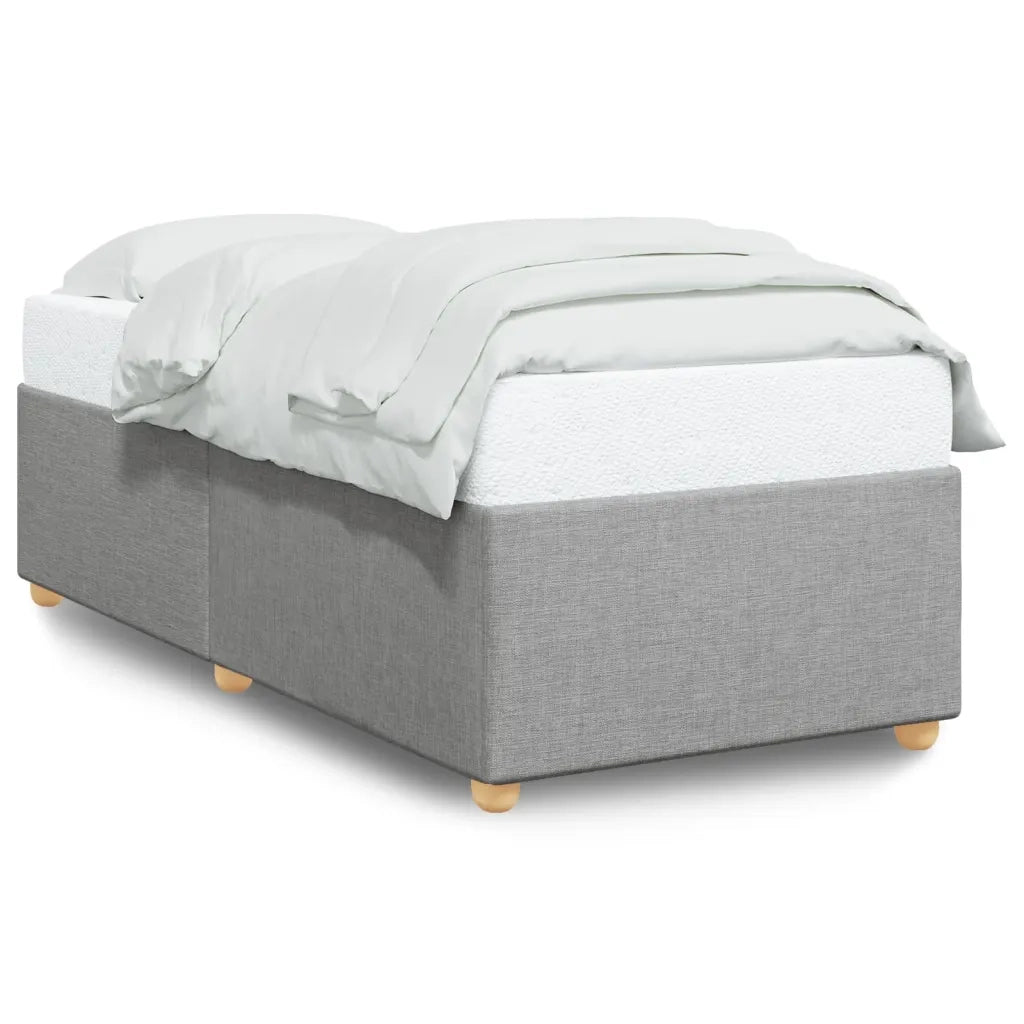 Giroletto senza Materasso Grigio Chiaro 100x200 cm Tessuto