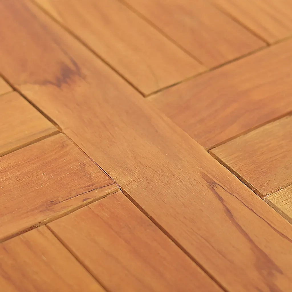 Piano Tavolo in Legno Massello di Teak Rotondo 2,5 cm 40 cm 316153