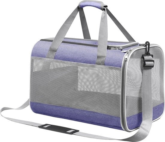 Sacca per cane, sacca per trasporto cane, sacca per spalla, ideale per viaggi, robusto, duraturo, realizzato con materiali di alta qualità - Purple