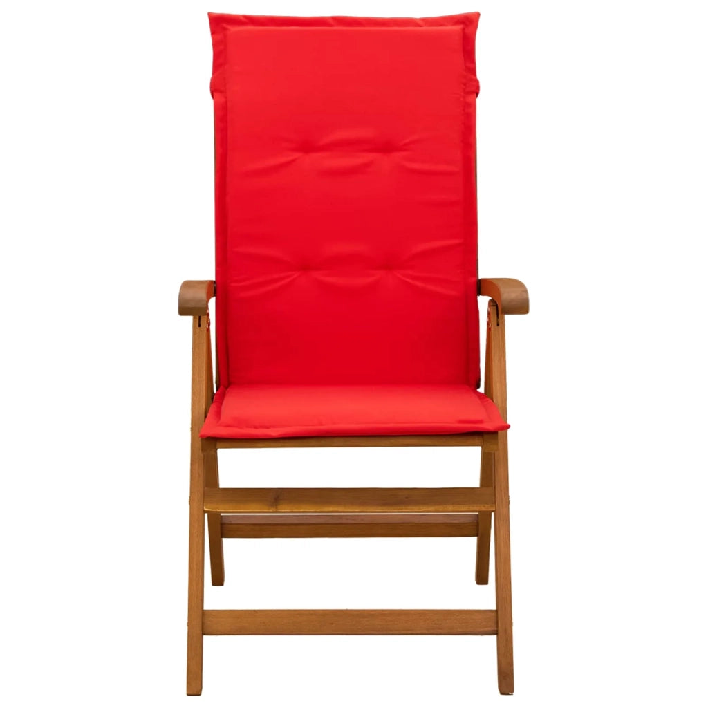Sedie da giardino reclinabili 6 pz Naturale 3434474