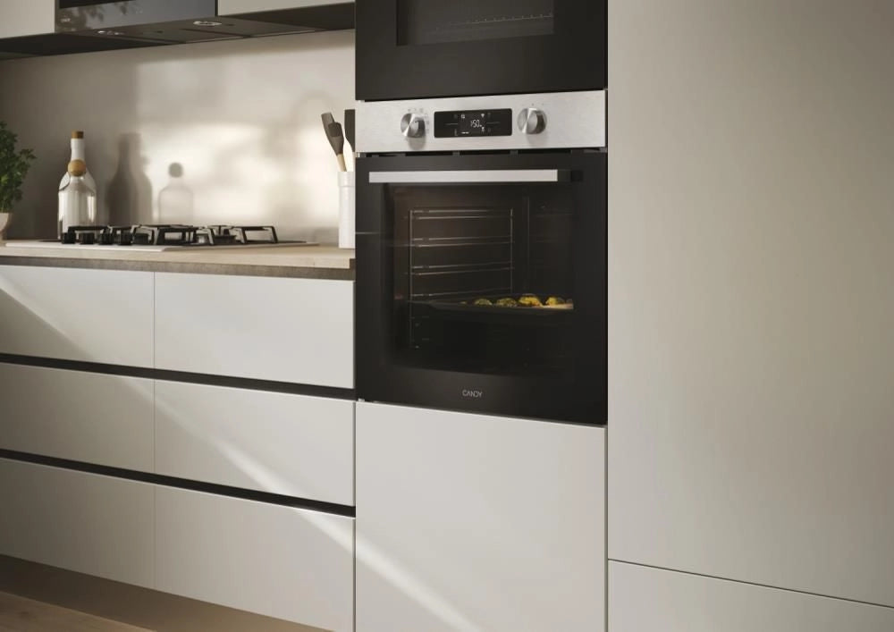 Candy CA6 N5B3EHTX 78 L Nero, Acciaio inox