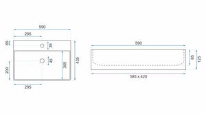 Lavabo Da Appoggio Rea Gina 60