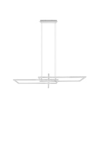 Lampada a Sospensione da Interno a Led in Metallo Bianco Opaco