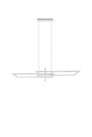 Lampada a Sospensione da Interno a Led in Metallo Bianco Opaco