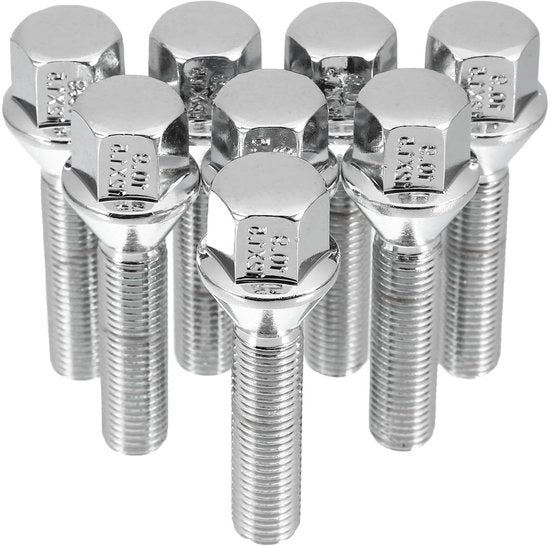 Coniche viti a cono M12 x 1,5 per fissaggio ruota, 45mm, set da 8 pezzi