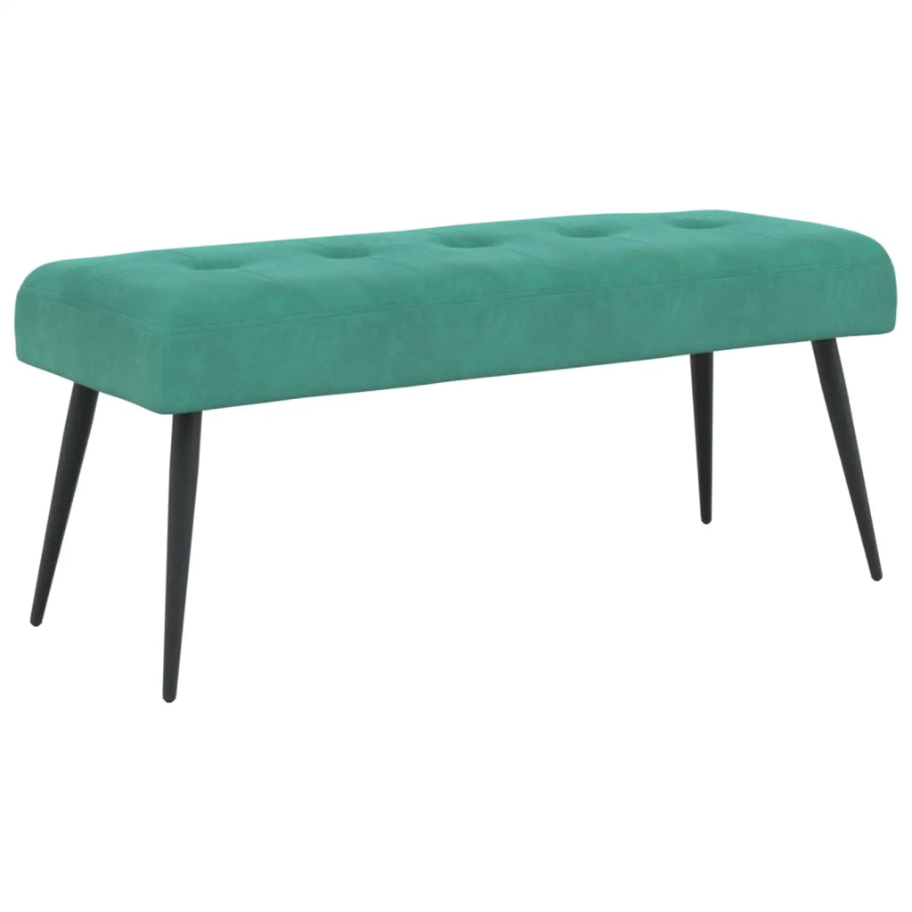 Panchina con bottoni imbottiti Turchese 110 x 40 x 46 cm 42038539
