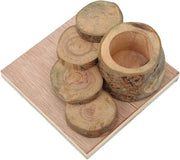 Scaletta in legno per hamster - forma a scalinata - non tossico - impermeabile