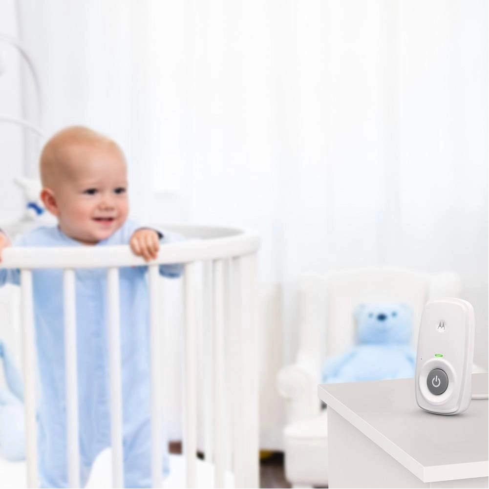 Motorola MBP24 Baby Monitor con Microfono Audio e Display a Temperatura Ambiente