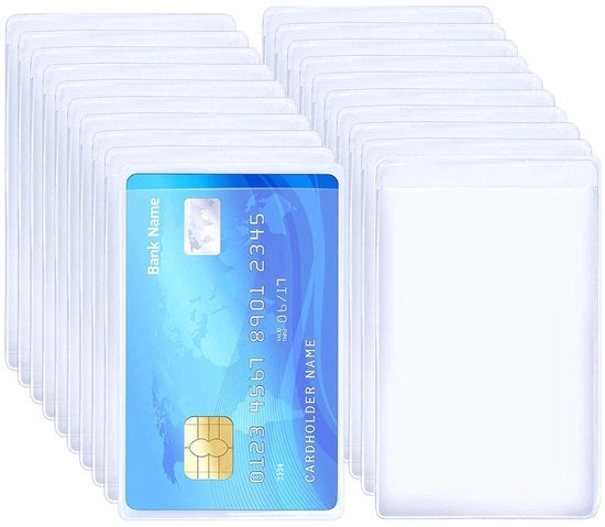 Porta carte ID, 120-unit custodia per carte di credito, trasparente, unisex, adulti, PVC, custodia, protezione, design, trasparenza, leggero, impermeabile, acqua, 202777031