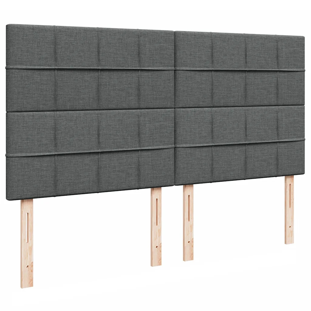 Struttura Letto Pouf con Materasso 160x200 cm in Tessuto 3314018