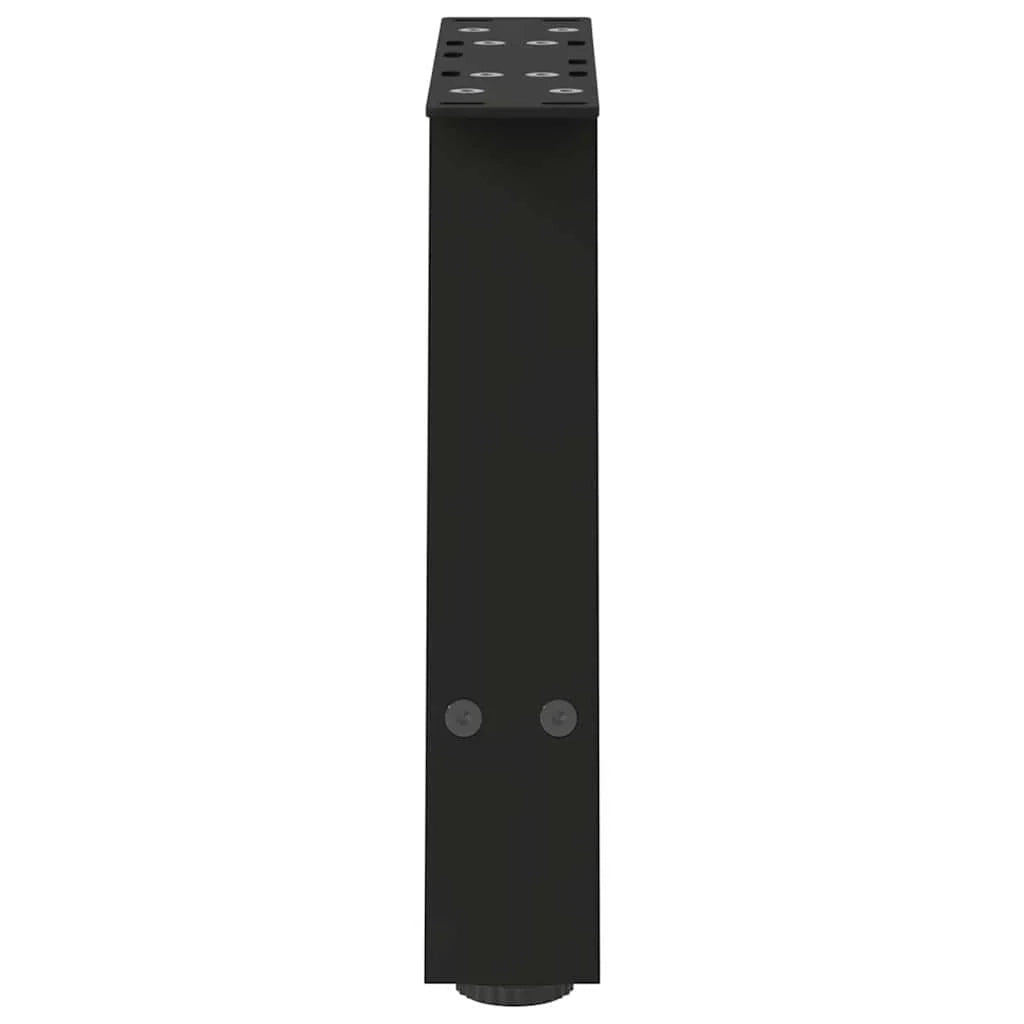 Set di 2 gambe robuste per tavolino da caffè a forma di A con livelli regolabili 50 x 30-31 cm acciaio nero 02_0057096