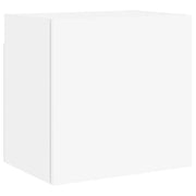 Mobile TV multimediale mensola TV credenza TV montaggio a parete adatto per sala da pranzo soggiorno camera da letto 40,5 x 30 x 40 cm legno ingegnerizzato bianco 02_0027780